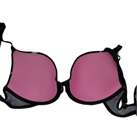 PINK T-Shirt Bra Women 32D Black Wear Everywhere Underwire Victoria's Secret - Picture 4 of 10